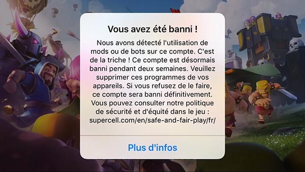 Fair Play Bans Que Faire Si Je Suis Banni Clash Of Clans France - compte banni 2 jours brawl stars